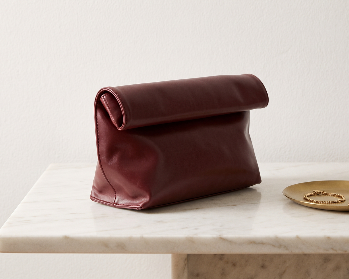 Elegant Curling Envelope Clutch Bag for Women