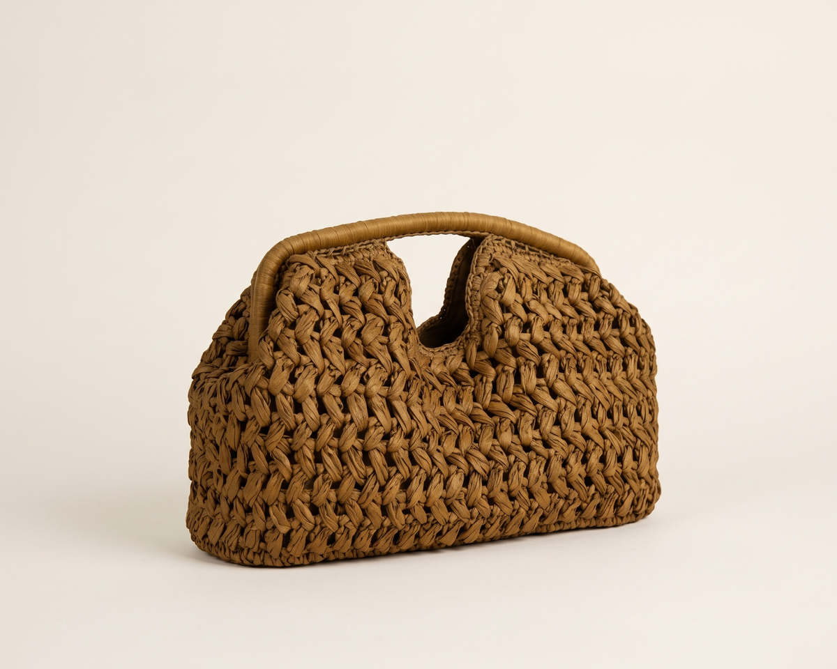 Woven Straw Shell Bag, Women’s Summer Handbag, Boho Shoulder Bag, Raffia Purse, Beach Vacation Bag, Trendy Clutch