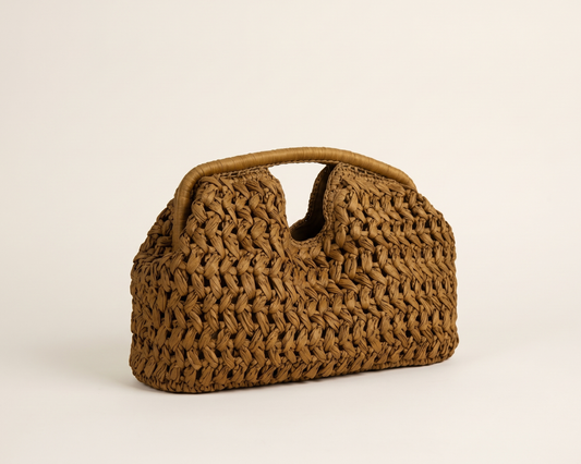 Woven Straw Shell Bag, Women’s Summer Handbag, Boho Shoulder Bag, Raffia Purse, Beach Vacation Bag, Trendy Clutch