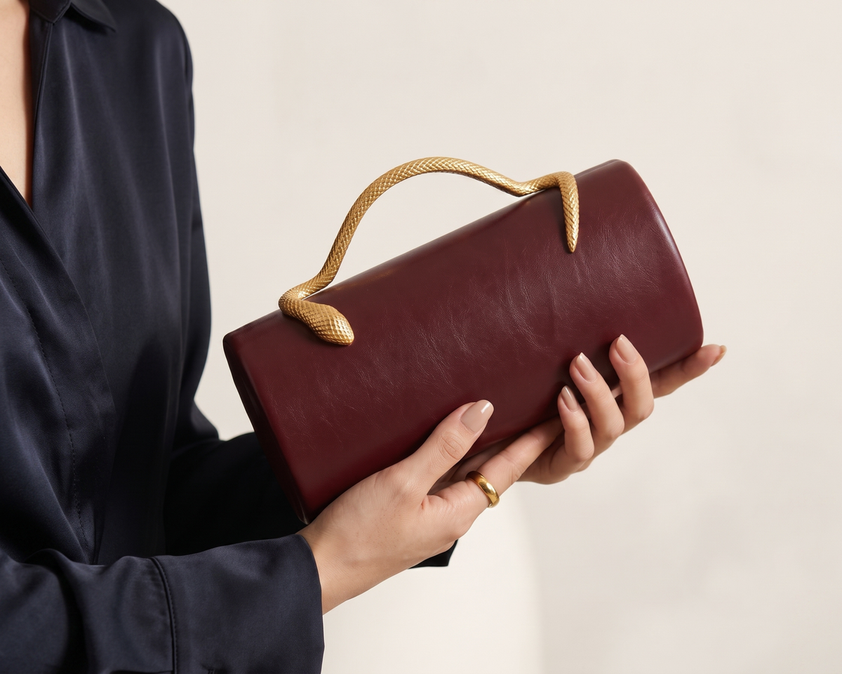 Snake Pattern Evening Bag, Women’s PU Leather Clutch, Luxury Crossbody Bag, Elegant Party Handbag, Structured Shoulder Bag, Wedding Purse