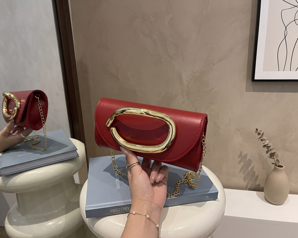 Retro Shoulder Bag for Women, Gold Chain Crossbody Purse, Elegant PU Leather Handbag, Vintage Evening Bag, Statement Clutch, Leopard Bag