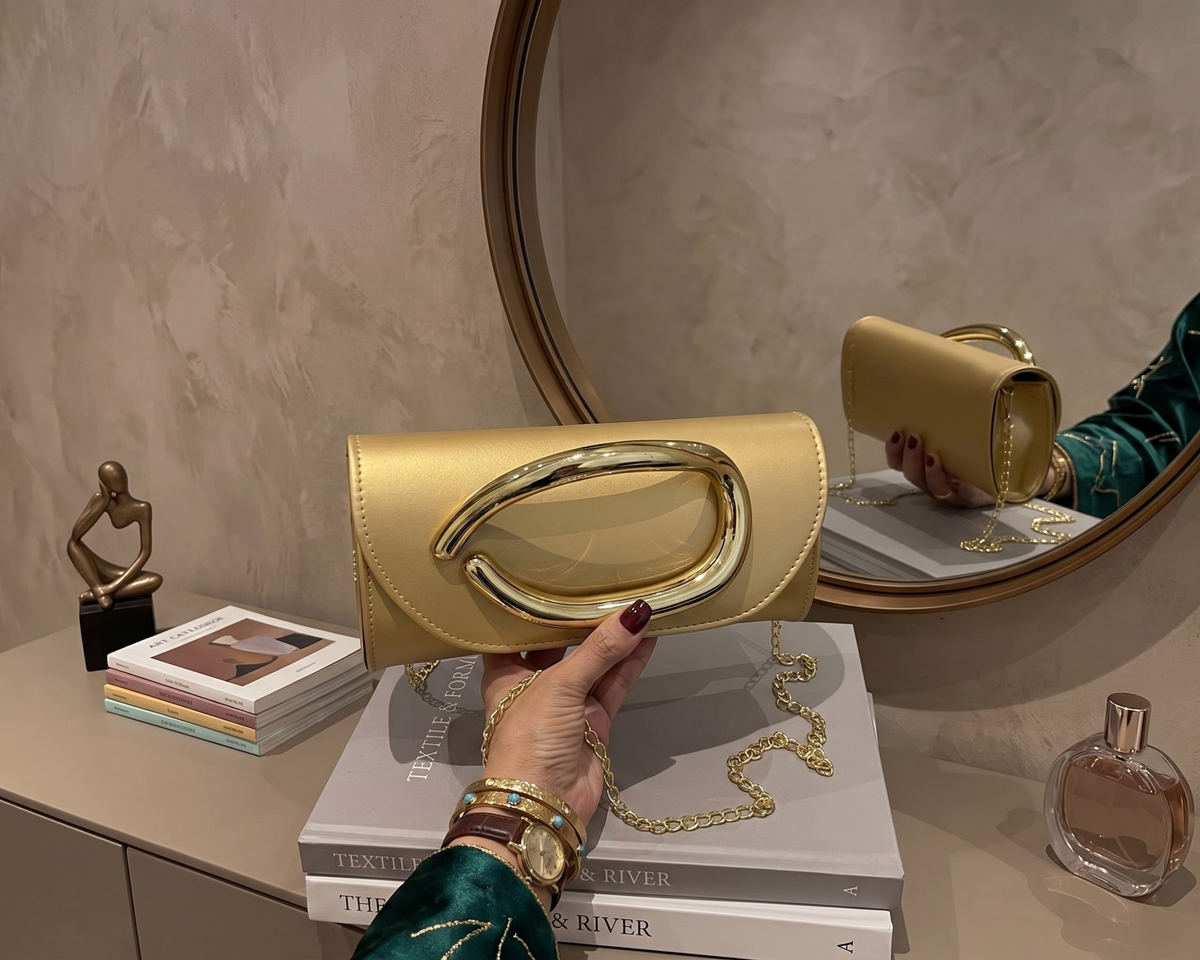 Retro Shoulder Bag for Women, Gold Chain Crossbody Purse, Elegant PU Leather Handbag, Vintage Evening Bag, Statement Clutch, Leopard Bag