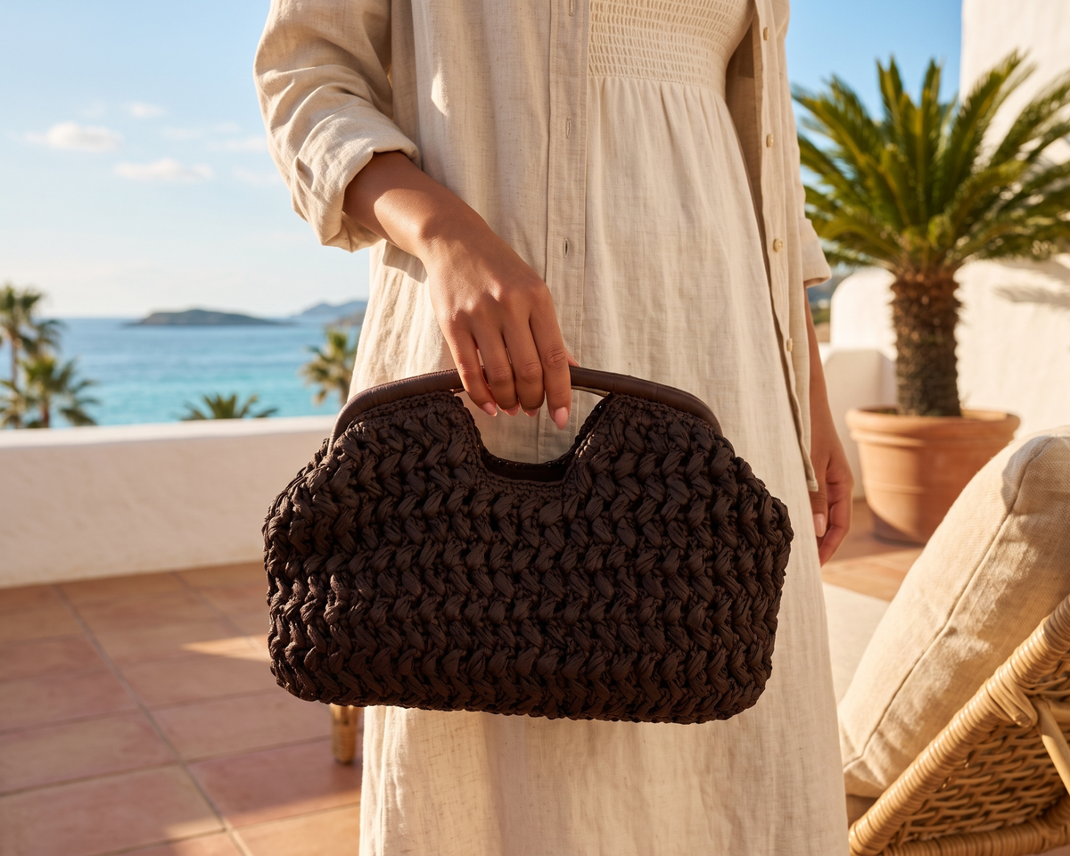 Woven Straw Shell Bag, Women’s Summer Handbag, Boho Shoulder Bag, Raffia Purse, Beach Vacation Bag, Trendy Clutch