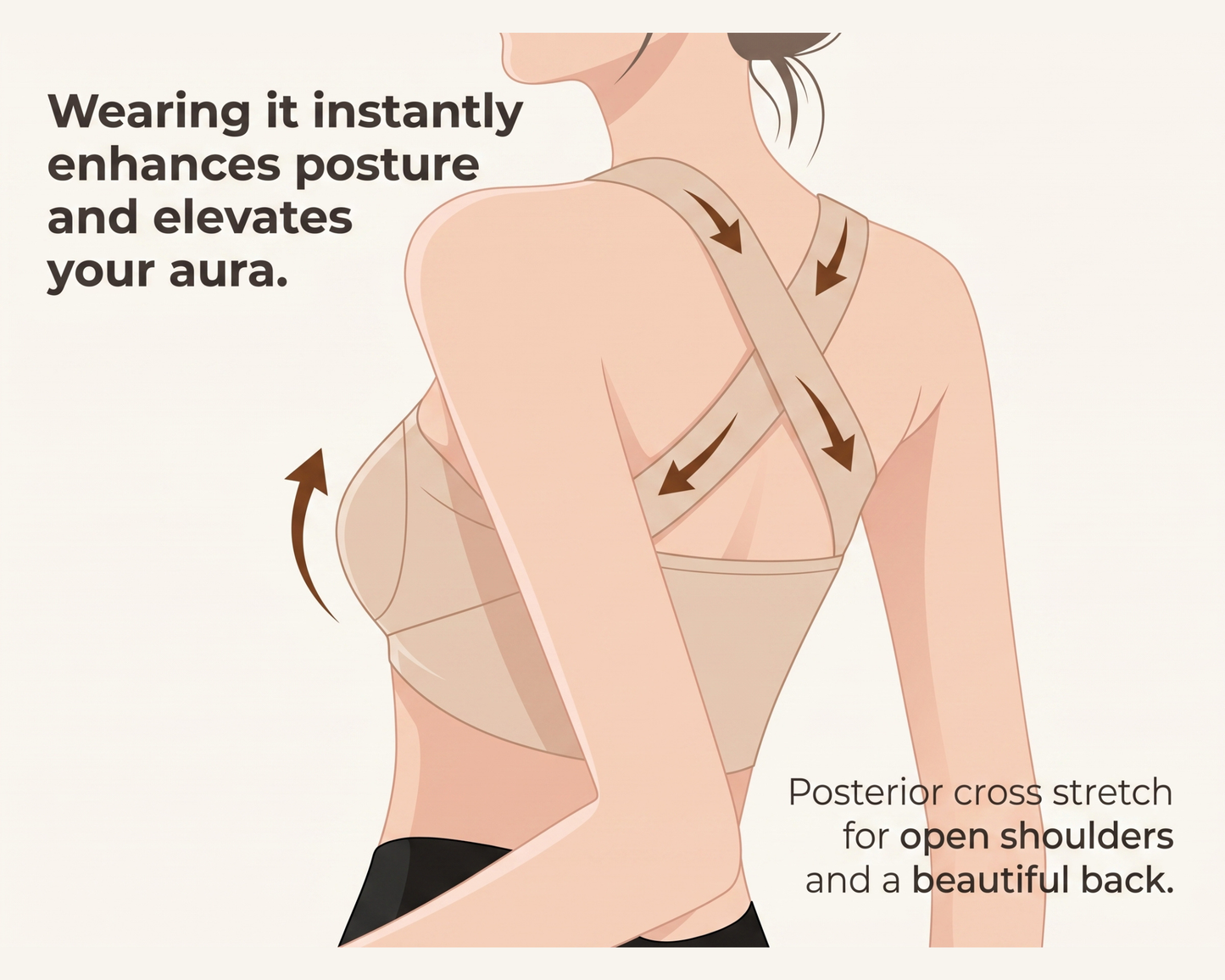 Posture-correcting Adjustable Front-closure Bra