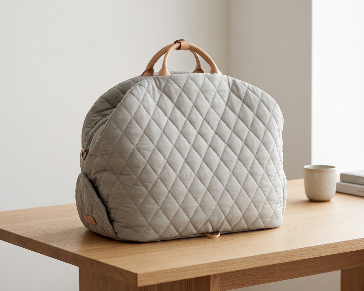 Quilted Waterproof Pet Carrier Bag – Removable Travel Bag for Small Dogs & Cats