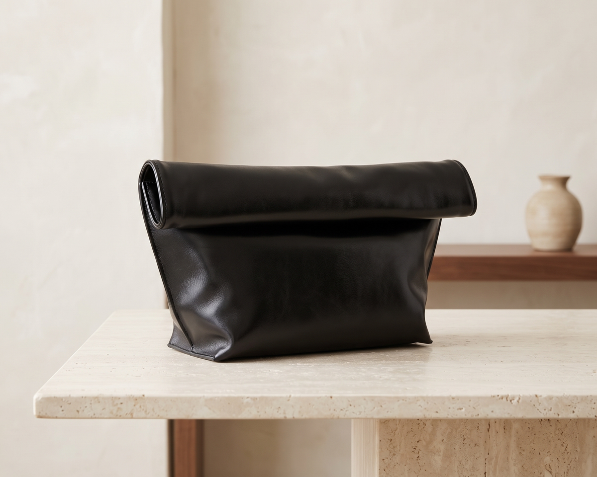 Elegant Curling Envelope Clutch Bag for Women