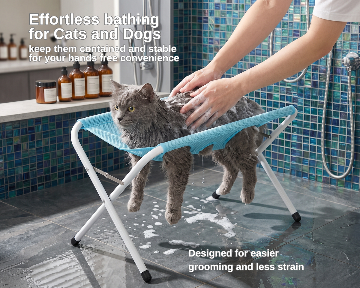 Foldable Pet Bathing Stand Cat And Dog Bath Hammock
